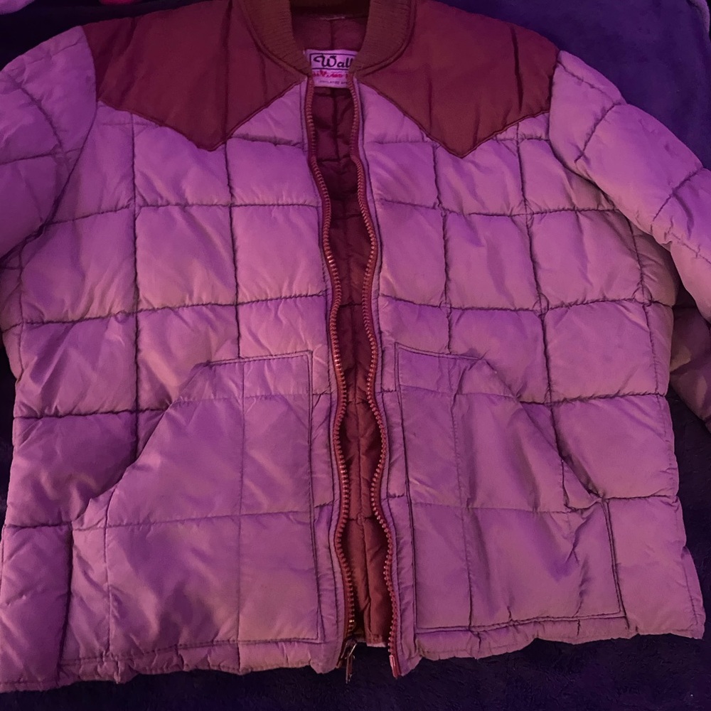 St. John's Bay Women's Puffer Jacket - Brown and Tan